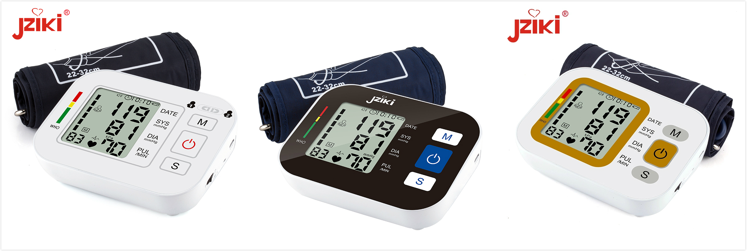JZIKI 2020 Health monitoring devices digital electronic blood pressure monitors with usb